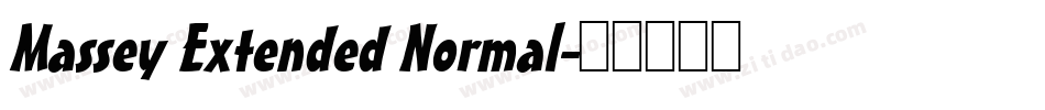 Massey Extended Normal字体转换